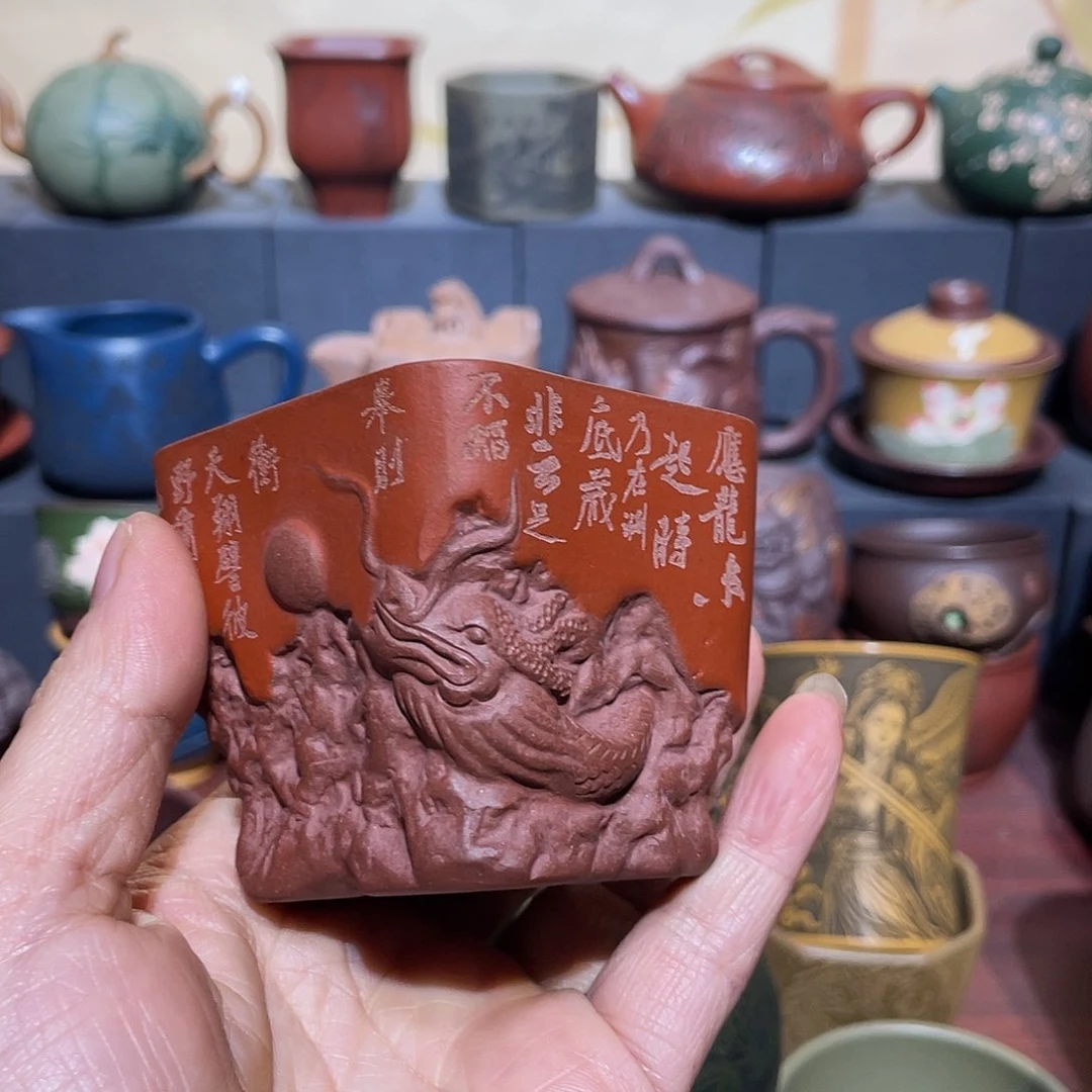 原矿紫砂手工主人杯
