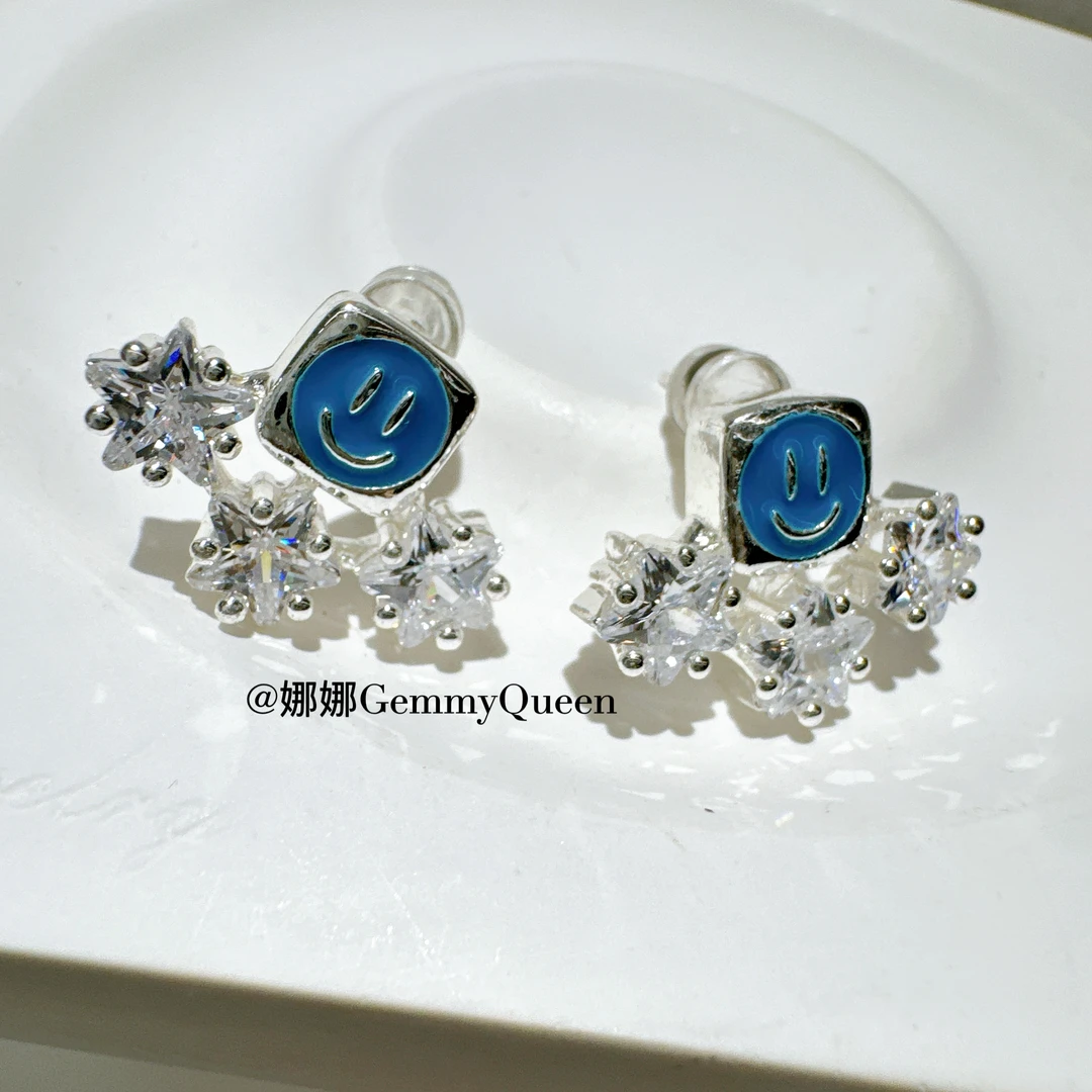铜合金合成锆石耳饰 娜娜GemmyQueen耳环GQ06433