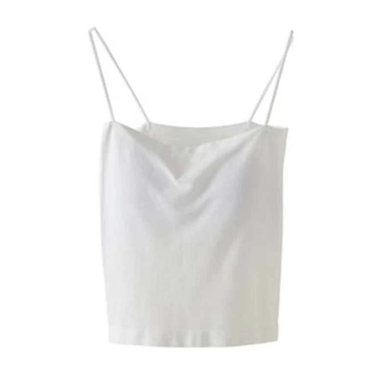 极简风通勤美背辣妹背心吊带内搭内衣夏季打底白色外