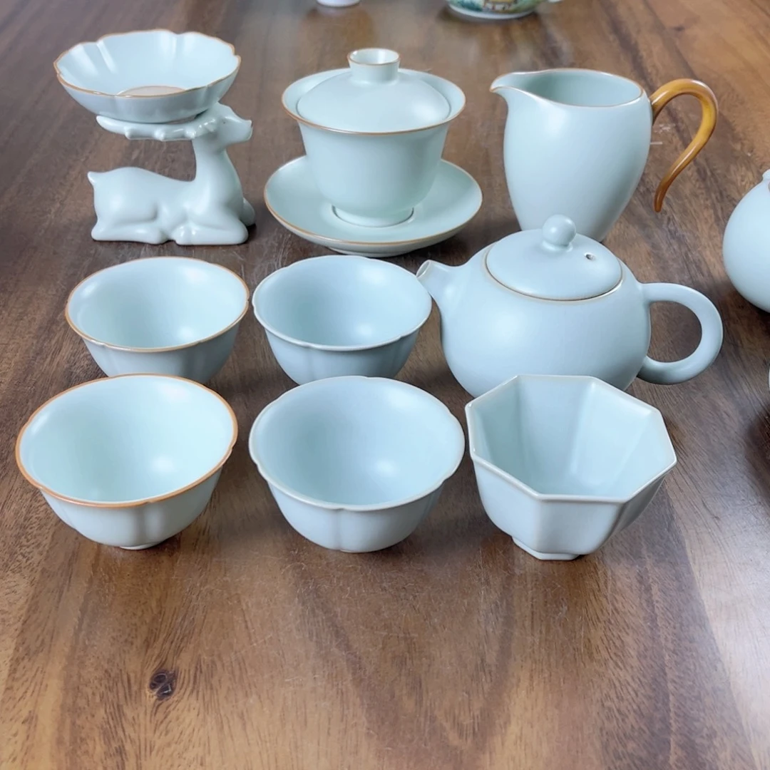 猫*仙南汝窑全新系列一壶五杯