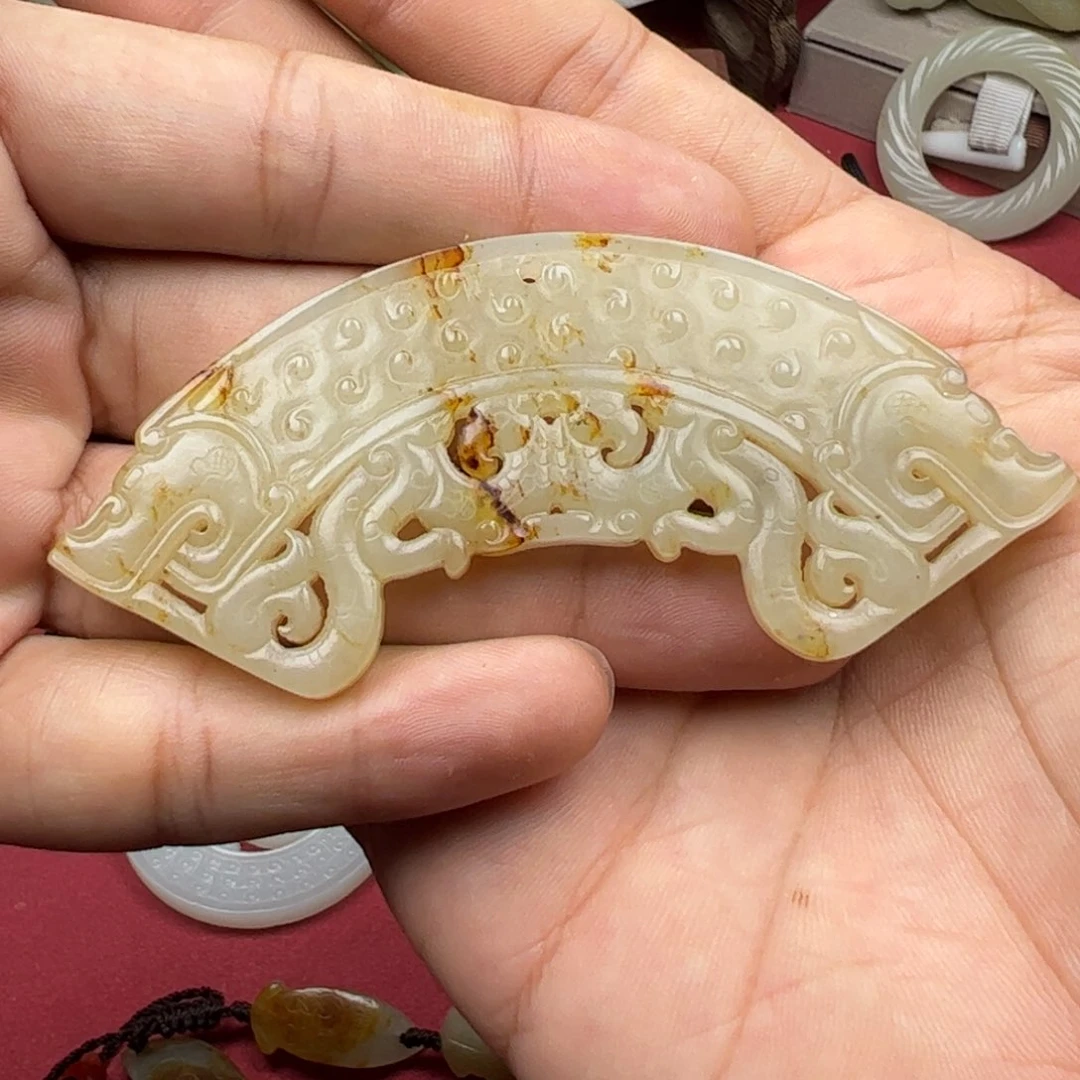 和田玉未镶嵌挂件