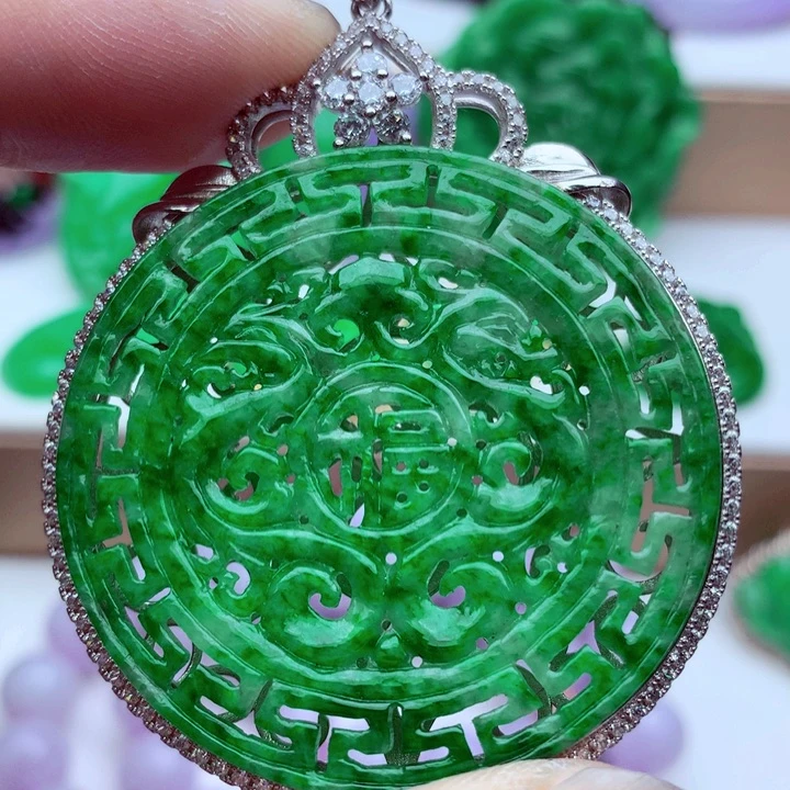 翡翠未镶嵌吊坠(不含链)