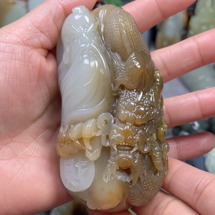 和田玉未镶嵌挂件