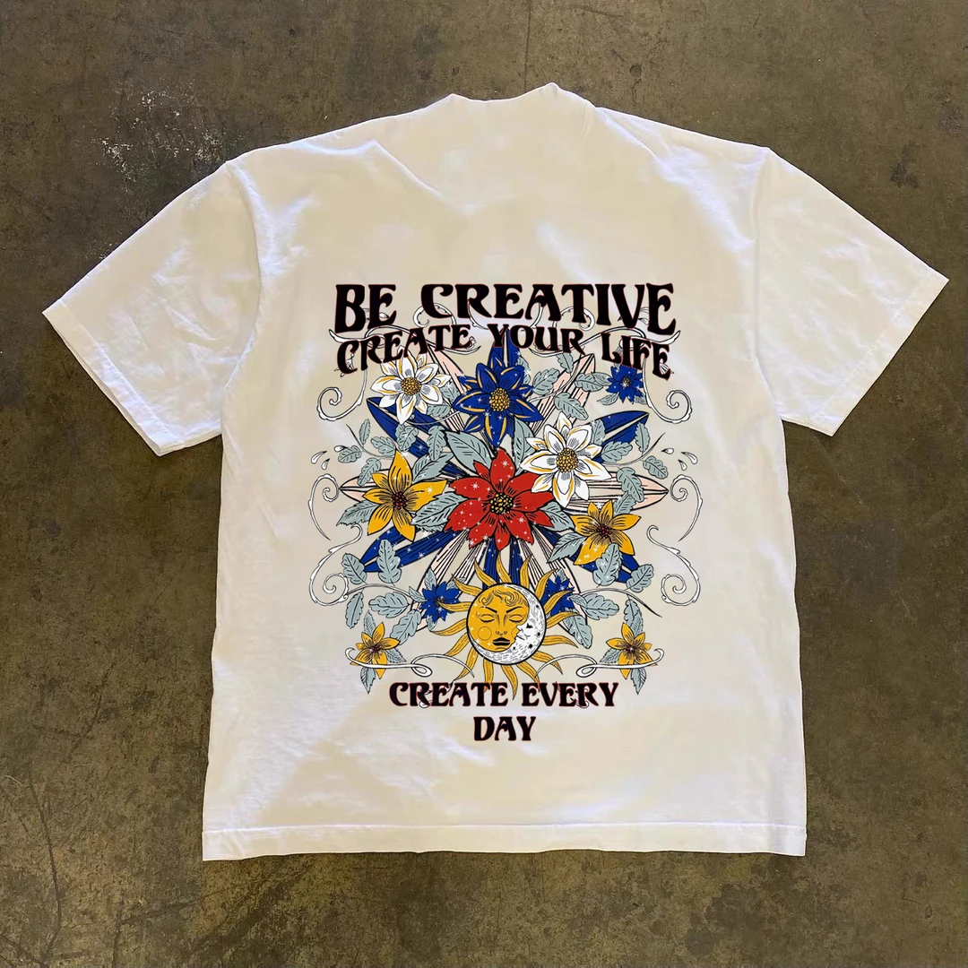 230G重磅纯棉圆领短袖潮流简约时尚半袖潮男街头简约设计百搭风