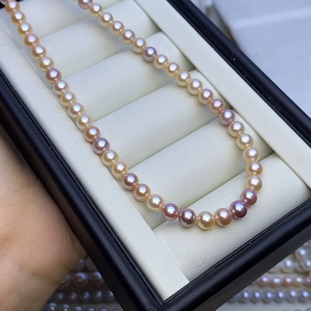 颈饰未镶嵌淡水珍珠混彩
