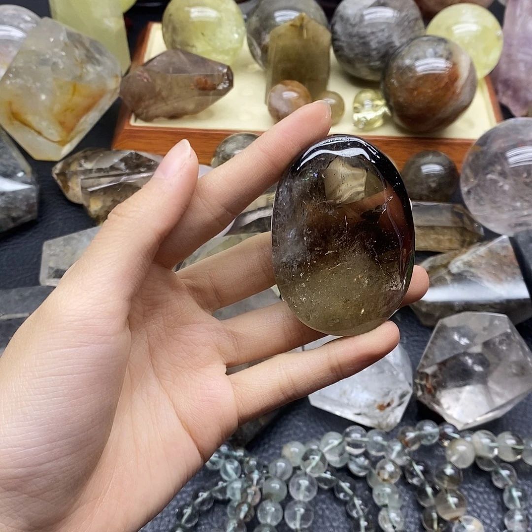 珠宝半成品水晶未镶嵌196水晶石