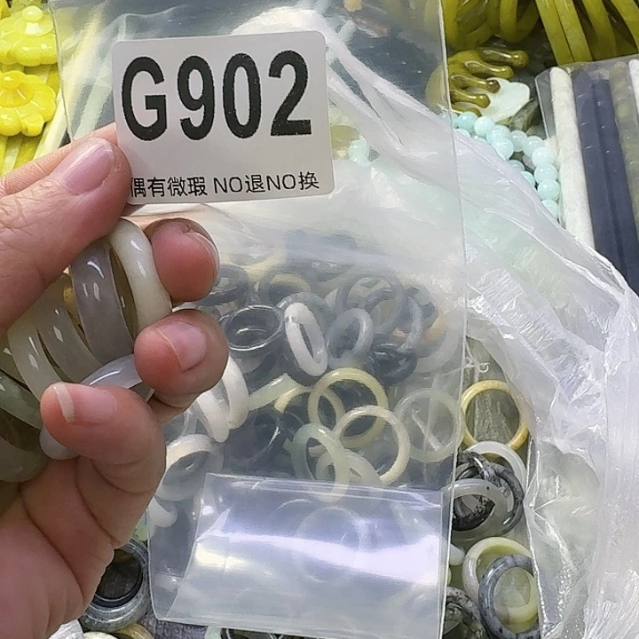 华***莉蛇纹石玉合金发饰