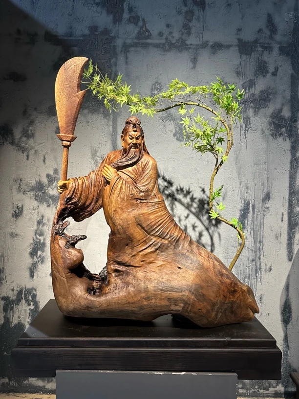 品名：关公 忠义千秋 尺寸：105×40×130