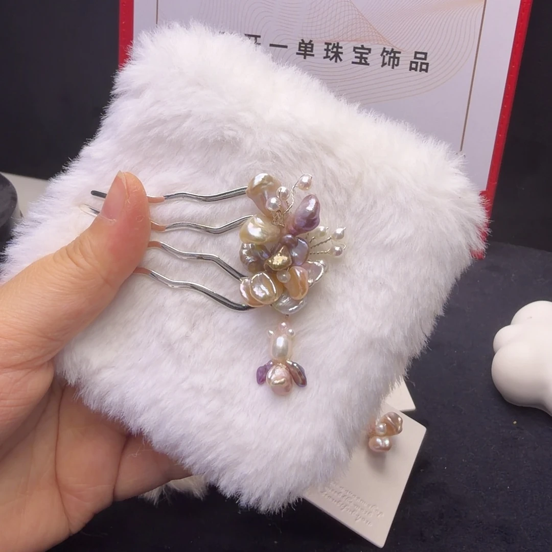 琉璃纯铜合金发钗