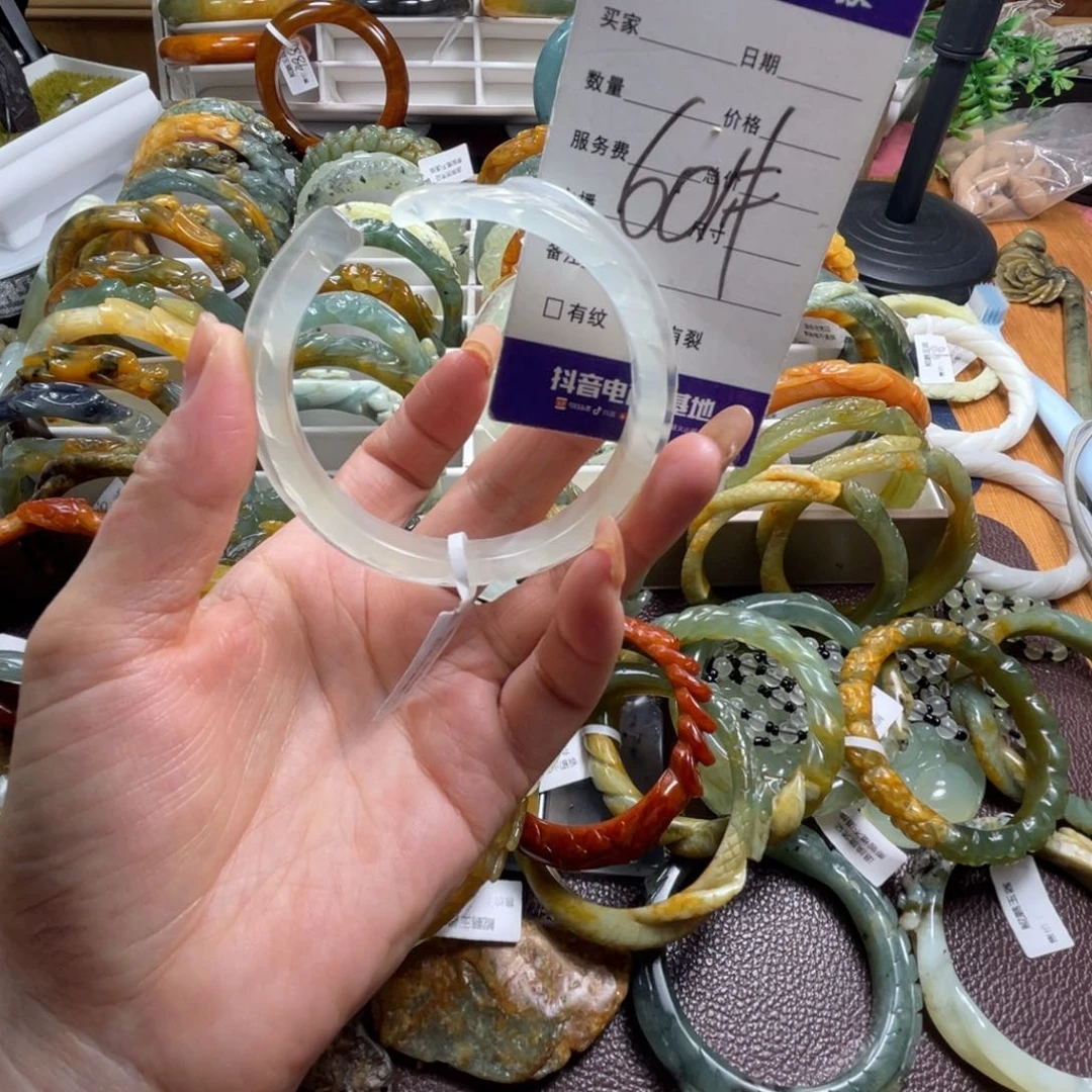 未镶嵌蛇纹石玉手镯