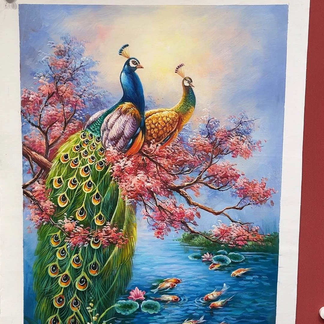 油画孙*平刘文桂油画作品