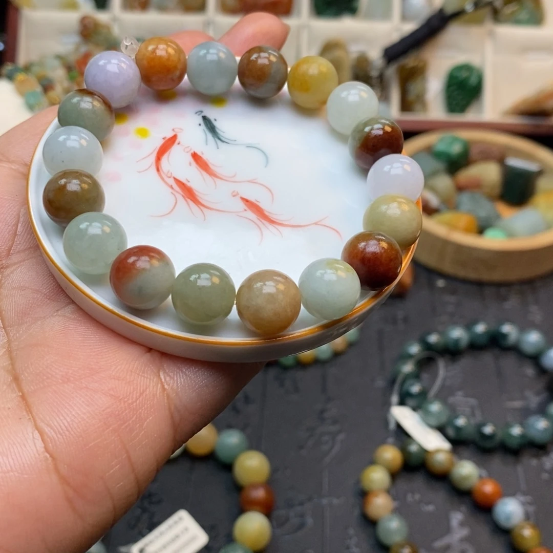 翡翠未镶嵌手串卡11