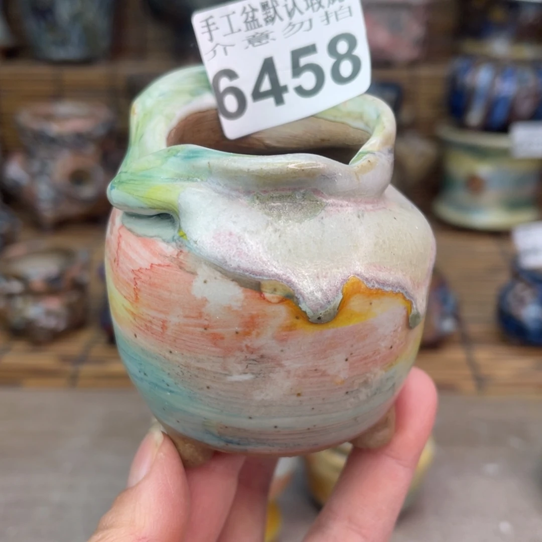 手工花盆默认瑕疵完美者勿拍