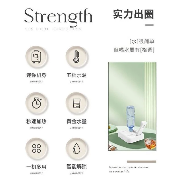 新疆西藏包邮GUQI谷齐新款折叠烧水壶便携式即热饮水机电热水壶家