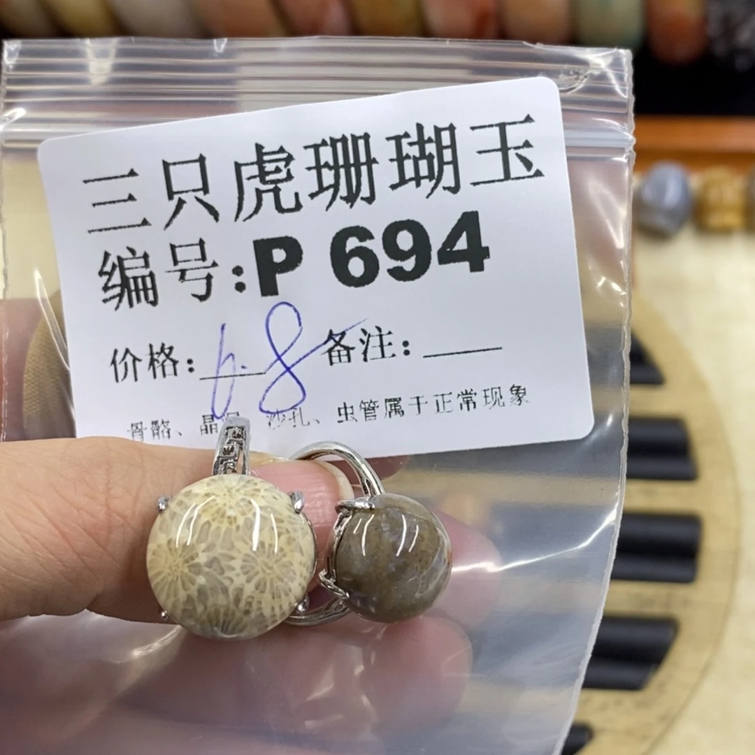 硅化珊瑚（珊瑚玉）1未镶嵌?****