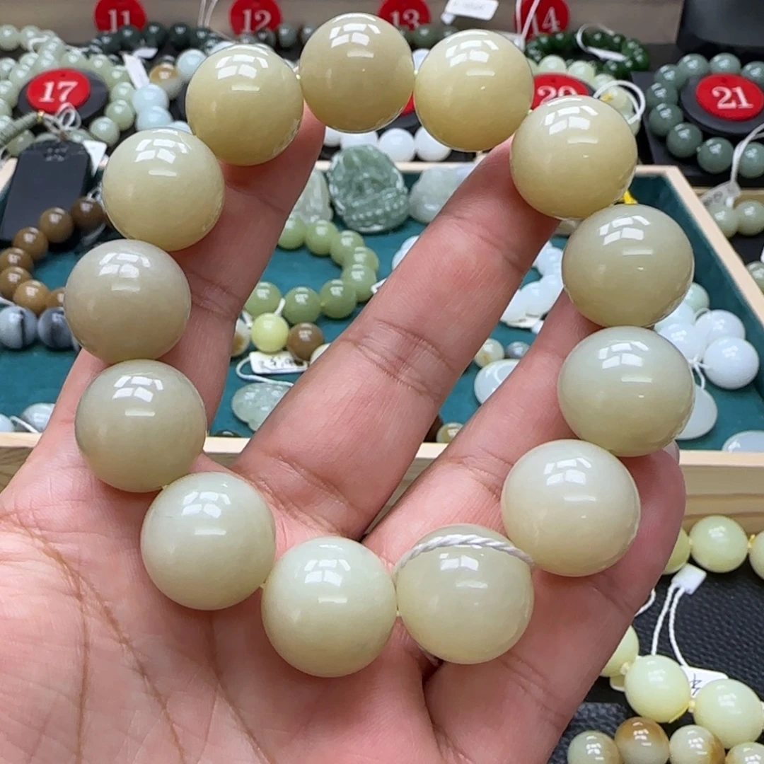 和田玉未镶嵌手链18