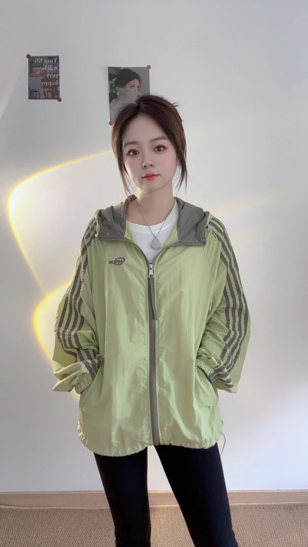 2025宽松百搭两穿彩色防晒衣外套