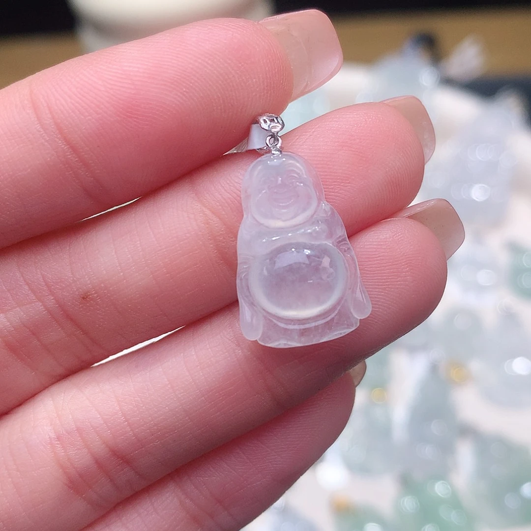 颈饰18K金镶嵌翡翠开播福利