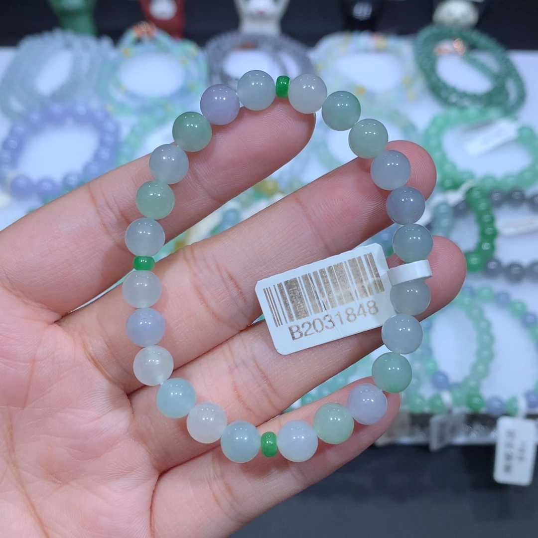 未镶嵌手串翡翠天然