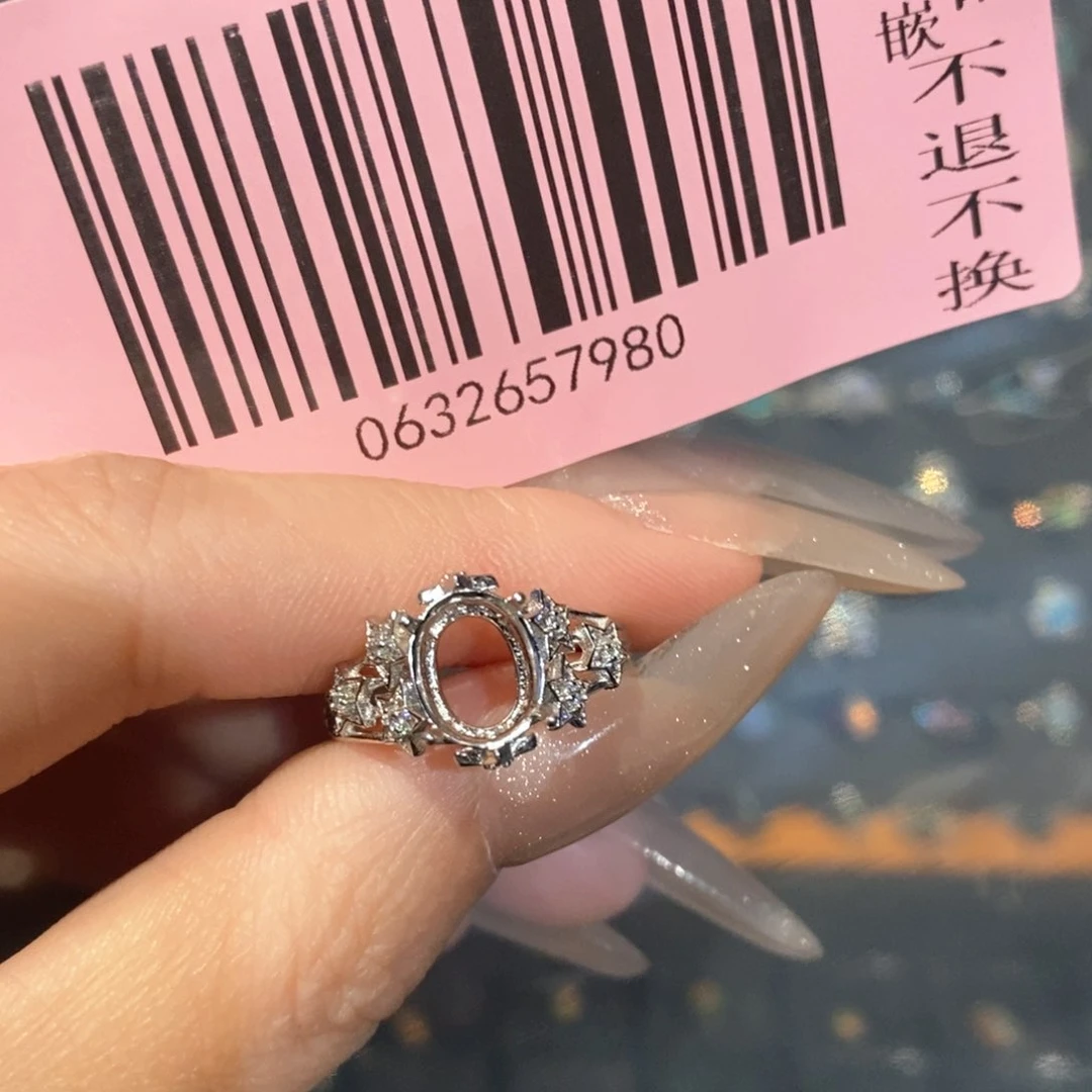 欧泊银S925镶嵌欧泊戒指沉***月