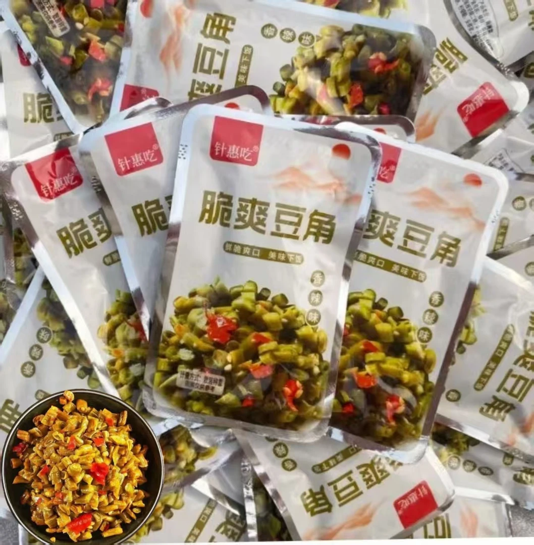 脆笋鲜脆爽口香辣味豆角上班族拌面露营野餐配菜宵夜下酒菜午餐