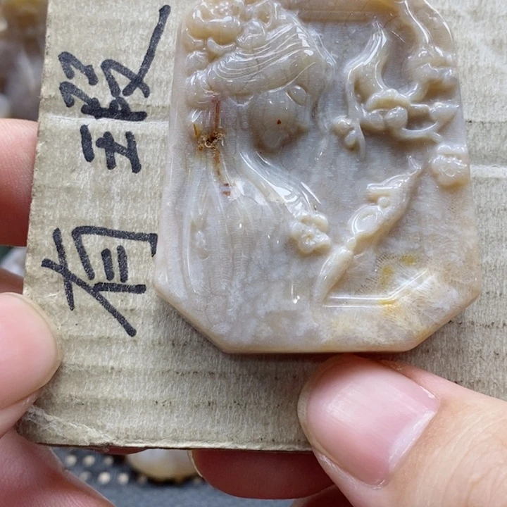 硅化珊瑚（珊瑚玉）颈饰未镶嵌