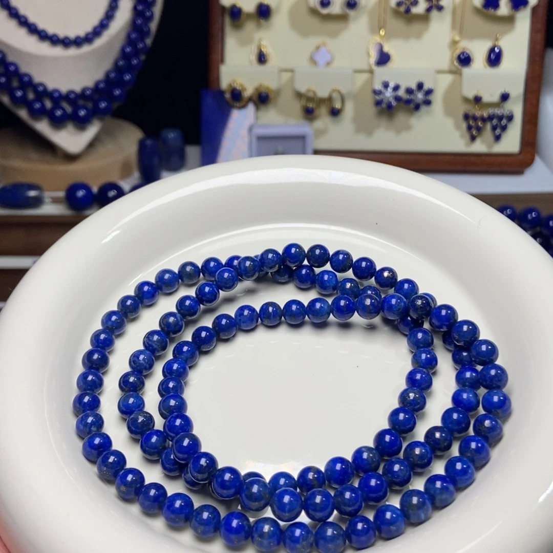 青金石未镶嵌6.6mm108佛珠