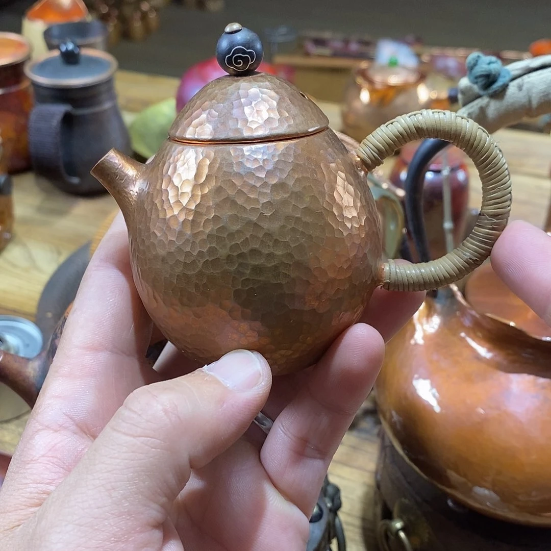 中***业任和堂纯紫铜龙蛋泡茶壶55396696