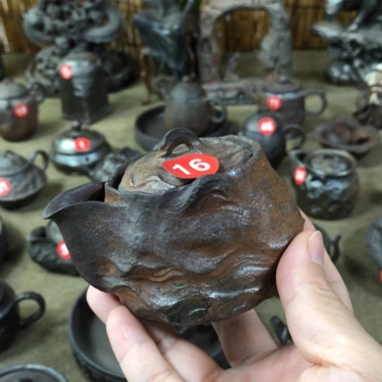 摆件福利全手捏柴烧