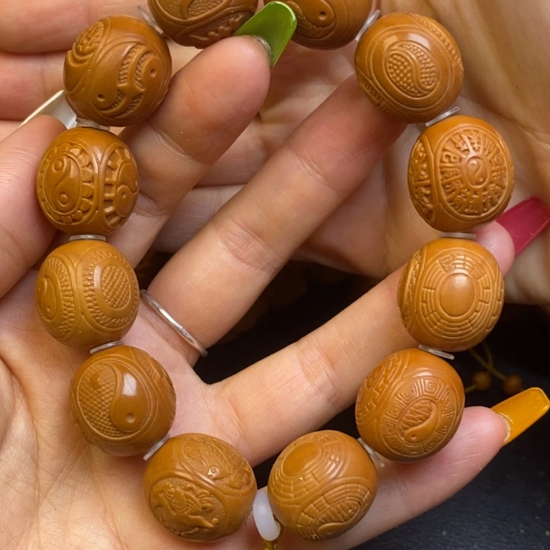 橄榄核吊坠四象八卦