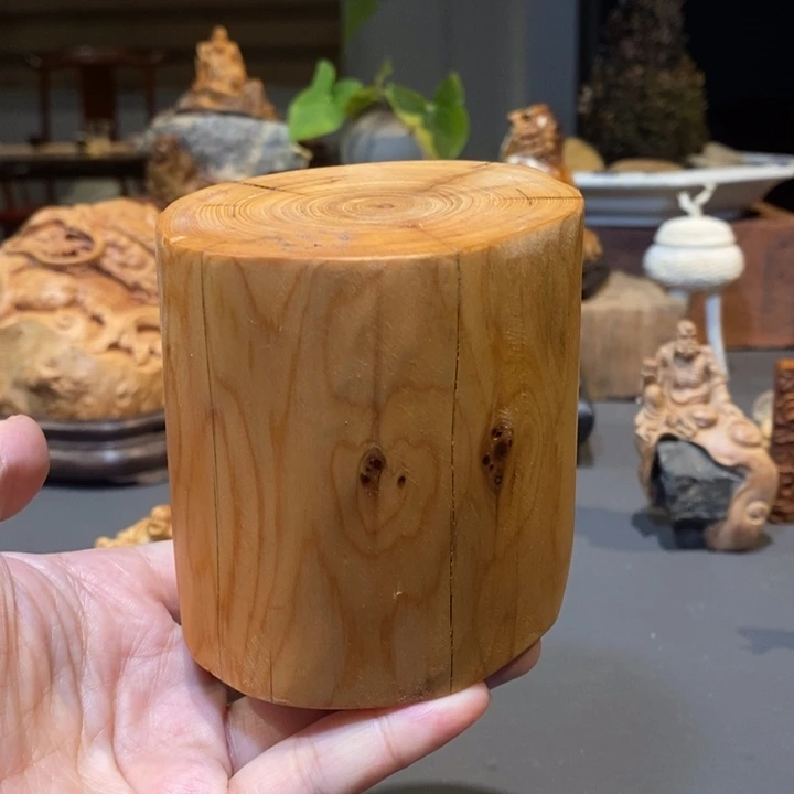 木崖柏底座木墩子一个