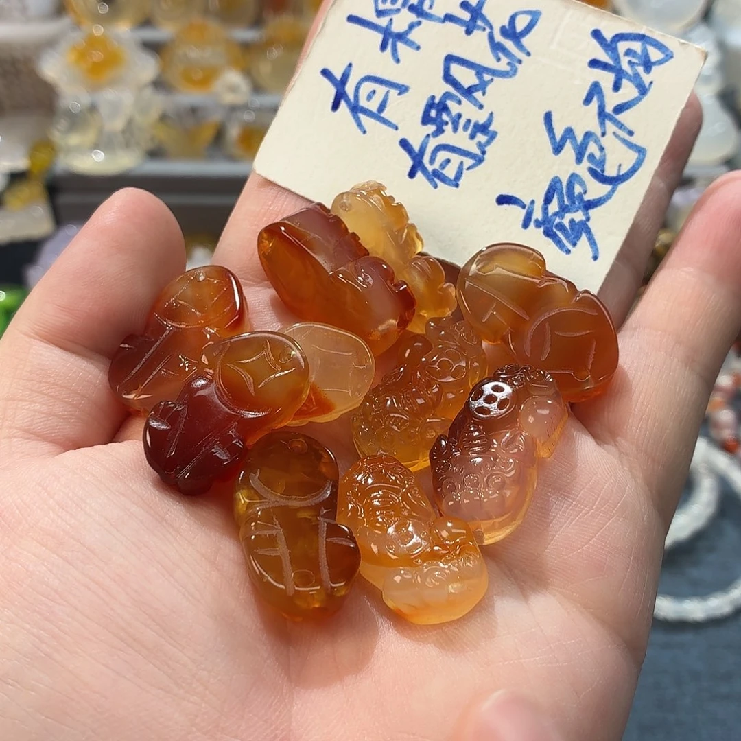 玛瑙/玉髓未镶嵌吊坠(不含链)