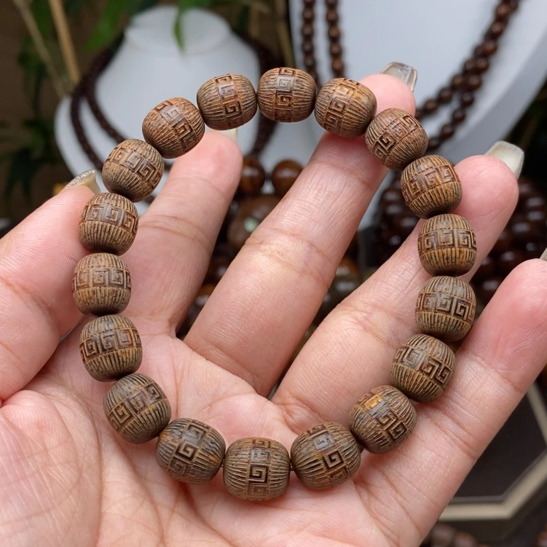手串/手链贡木贡木10×12枣珠回纹珠