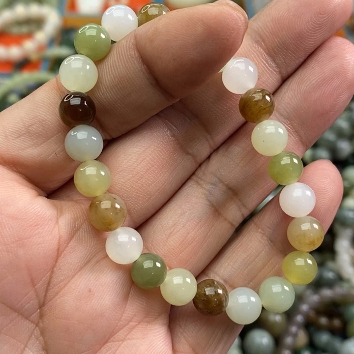 和田玉手链未镶嵌早*