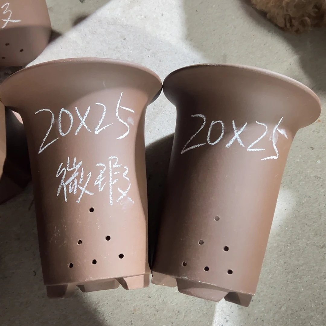 紫砂花盆宜兴紫砂花盆2只