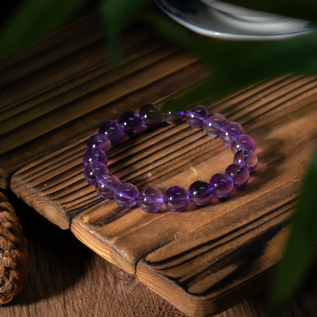 九紫丨高阶全净体紫水晶手串/10mm+-/多样性发/P6169