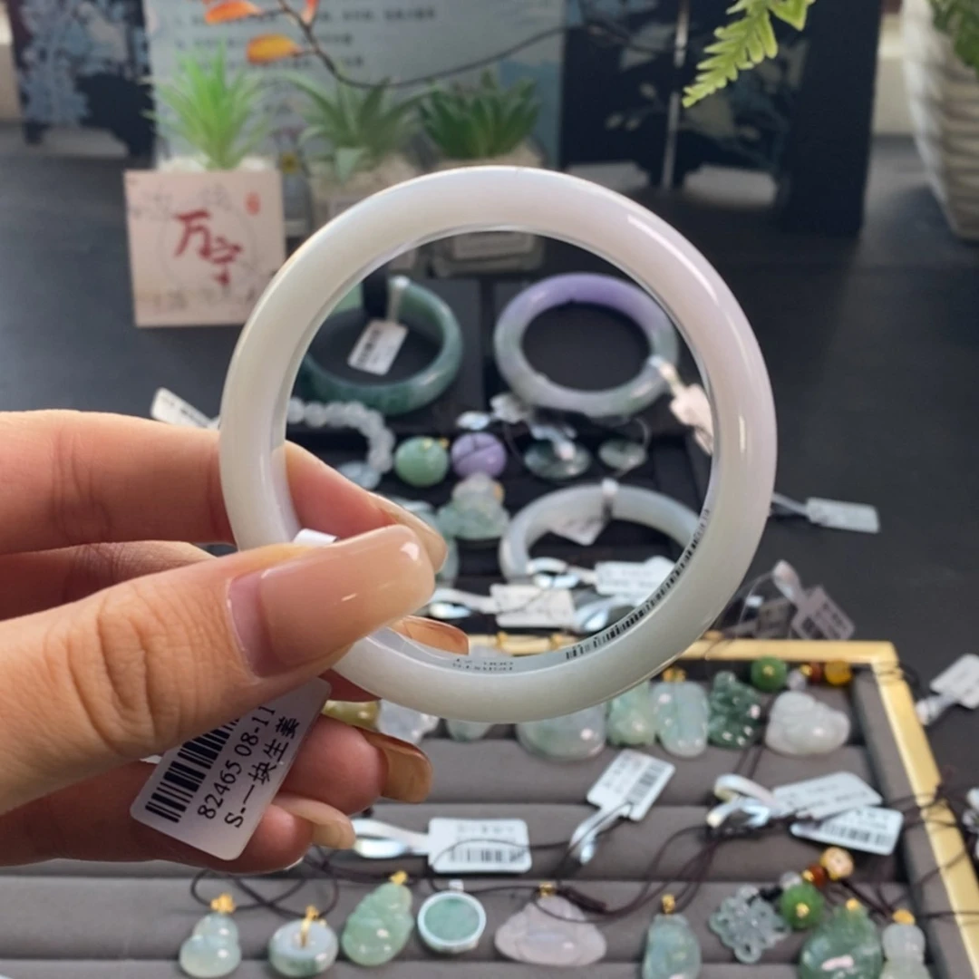 【闪购商品】18K金镶嵌手链翡翠55-56