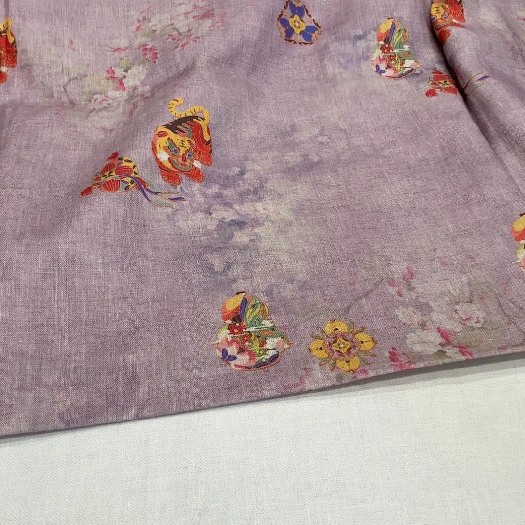 麻1.5米14支雨露亚麻印花