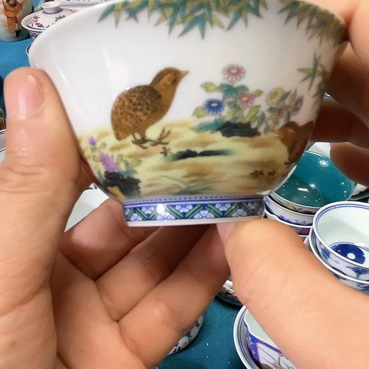 景德镇陶瓷主人杯12344