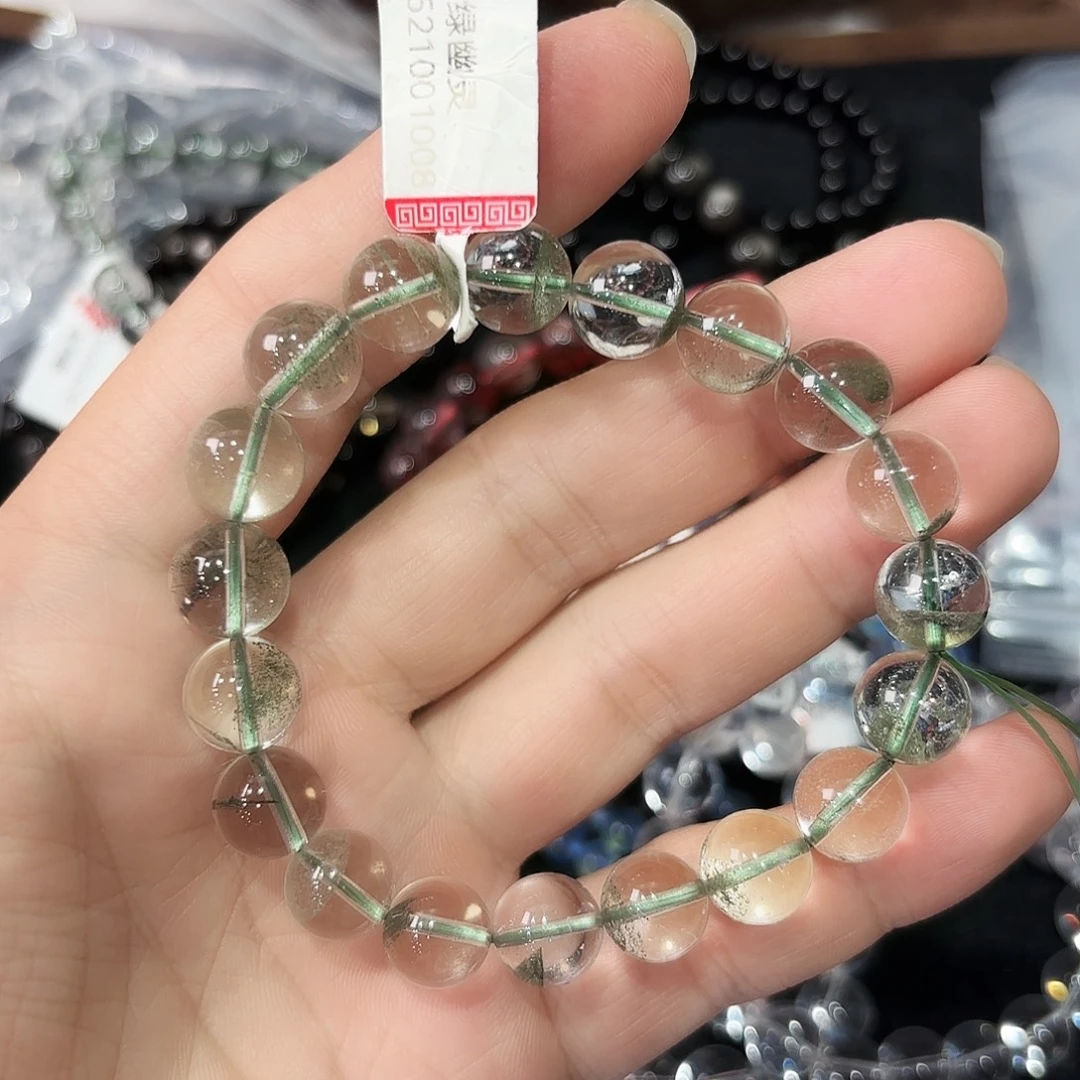未镶嵌手串水晶绿幽灵
