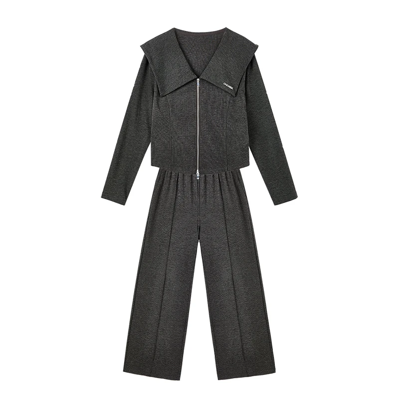 【达人专属】休闲显瘦慵懒风套装W5640