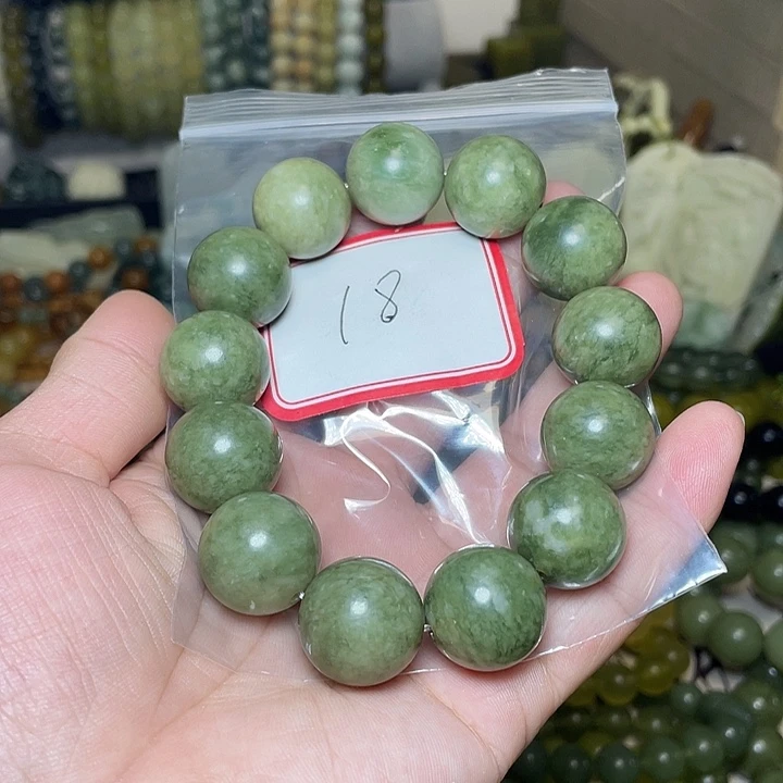 蛇纹石玉未镶嵌手链