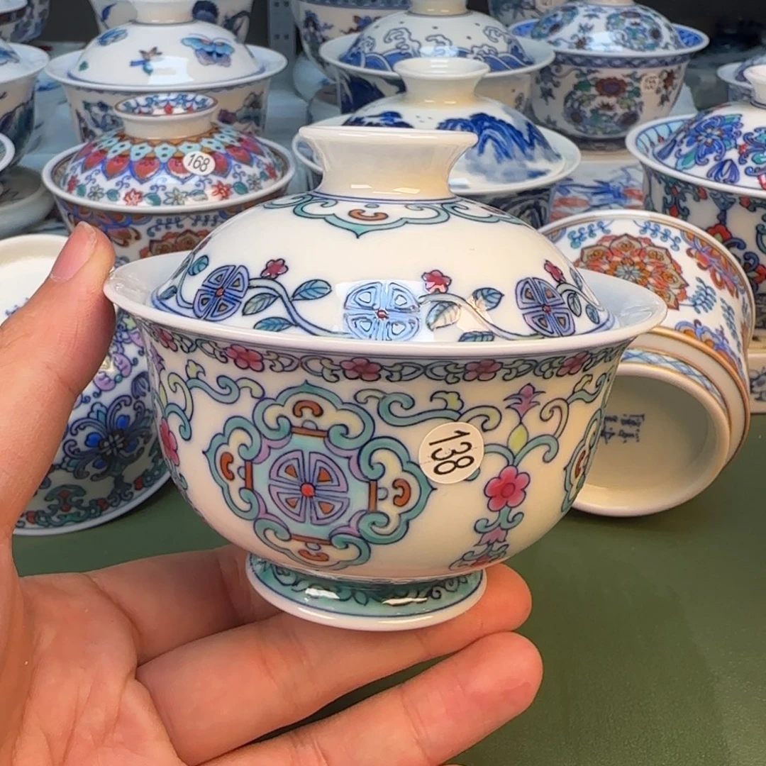 彦祖纯手工手绘茶具138