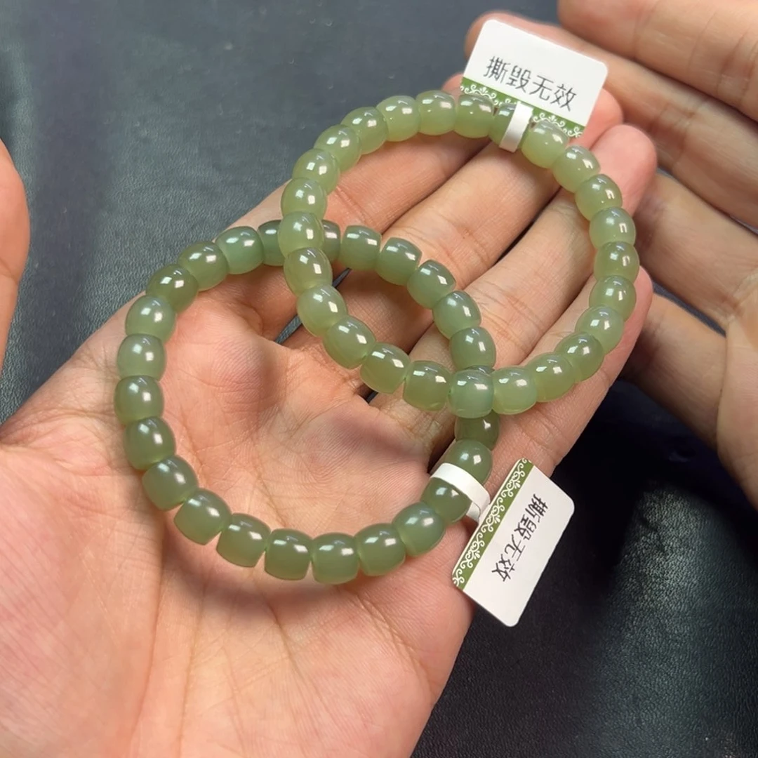 颈饰未镶嵌和田玉多样性钢板料晴水手串卡8货头25颗拍一发一