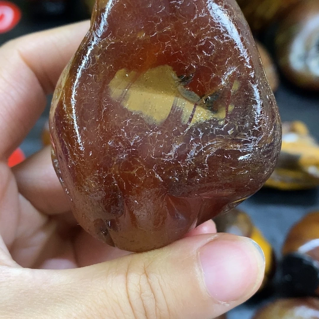 玛瑙/玉髓未镶嵌手把件