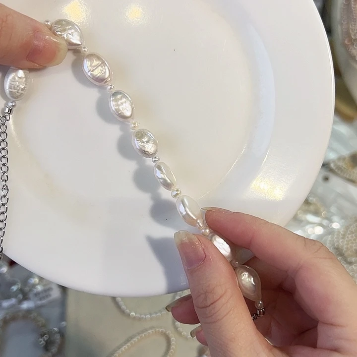 银S925镶嵌淡水珍珠天然淡水设计款珠宝