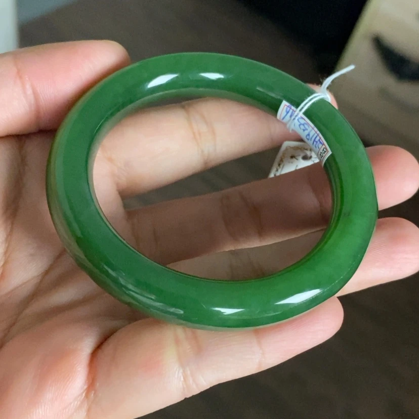 【闪购商品】未镶嵌手镯和田玉（碧玉）