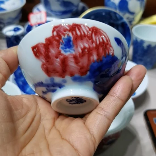 俏***y杯张学鸿老师青花釉里红