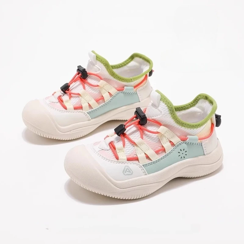 ABC女童鞋子儿童运动鞋2025新款开春款夏季女孩大童网面透气跑步