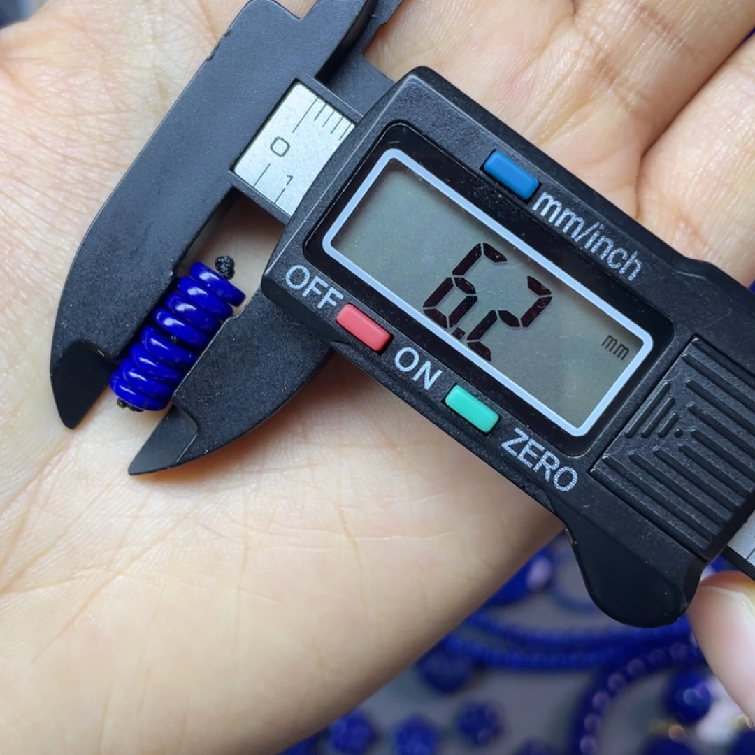 青金石未镶嵌6mm隔片配饰